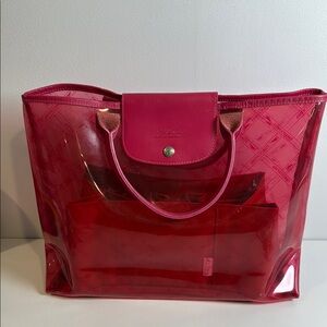 Longchamp rare Transparent Tote Bag
